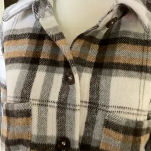 Melloday Plaid Flannel Shirt Jacket‎ Size Large thumbnail 5