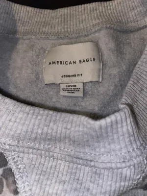 American Eagle Cheetah Print Fleece Pullover thumbnail 3