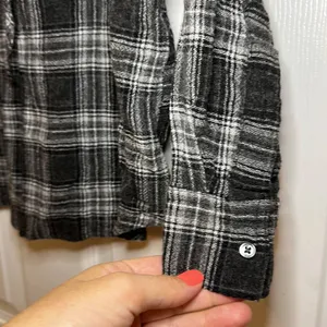 Madewell‎ Women’s Owens Plaid Terrace Lace-Up Shirt Size Medium thumbnail 9