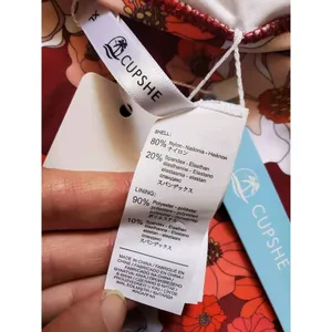 Cupshe Olivia Women XL Floral One Piece Cross Straps Back Tie Floral Swimsuit thumbnail 12