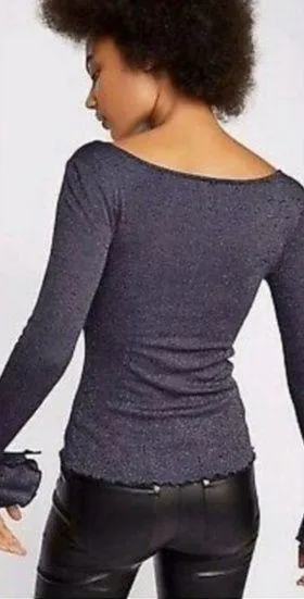 Free People Y2K Shirt Top Medium thumbnail 2