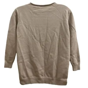 Catherine Malandrino Front Seam Split Hem Sweater Tan Beige Roll Collar XS/S! thumbnail 3
