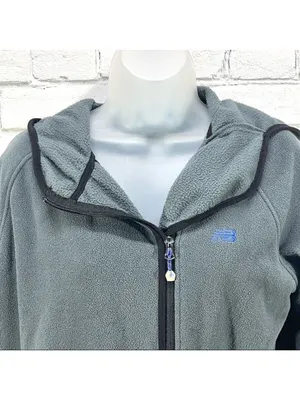 New Balance Women Fleece Jacket With Hood Size M thumbnail 3