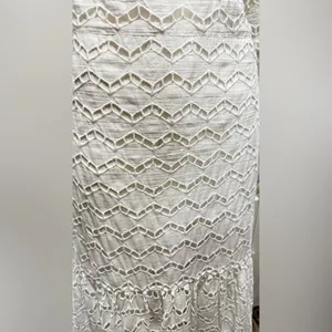 Gretchen Scott little bo peep maxi La Di Da Eyelet Cotton White dress Sz L P-8 thumbnail 10