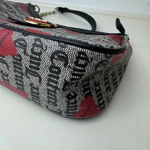 VTG Vibe Juicy Couture Heart Monogram Shoulder Bag Goth Y2K 90s Grunge McBling thumbnail 4