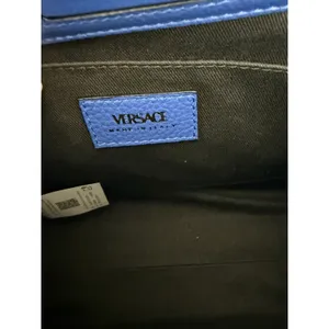 Versace Virtus Top Handle In Versace Blue thumbnail 9