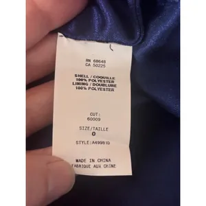 ABS by Allen Schwartz Navy Blue Strapless Satin Cocktail Dress Size 0 Prom HOCO‎ thumbnail 7