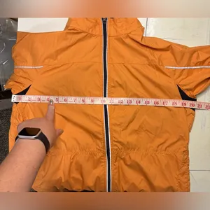 Nike Womens Vintage Y2K Full Zip Orange Windbreaker Size Medium 8-10 Lightweight thumbnail 4