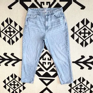 American Eagle x The Jeans Redesign Mom Jean in Washed Blue Size 14 thumbnail 4