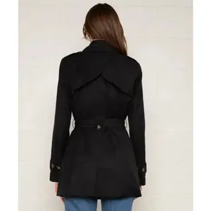 No Less Than Adrian Trench Coat Womens Large‎ Minimalist Preppy Academia thumbnail 4