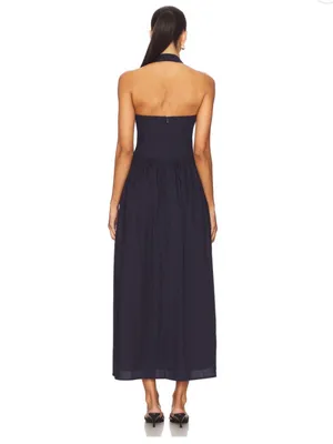 Runaway the Label Adeline Midi Dress in Navy thumbnail 2