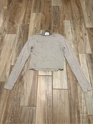 Reformation Crop Long Sleeve Top thumbnail 4