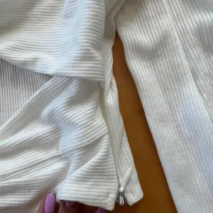 Princess Polly white long sleeve knit crop top thumbnail 3
