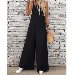 BellanBlue Black Wide-Leg Spaghetti Strap Jumpsuit XL thumbnail 5