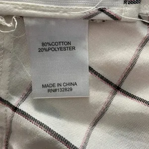 Superdown‎ Marrie Flannel Puff Sleeve Top White & Pink Size US Large thumbnail 13