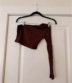 Amazon Brown One Sleeve Top thumbnail 2