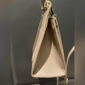 Beige Grain Pu Leather Crossbody Purse thumbnail 6