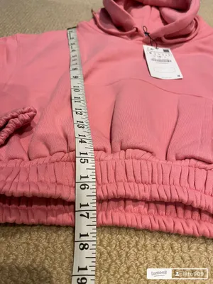 ZARA Long Sleeve Sweatsuit Set With Hoodie And Wide Leg Size S thumbnail 3