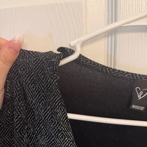 Windsor Black Metallic Ruched Mini Dress thumbnail 3