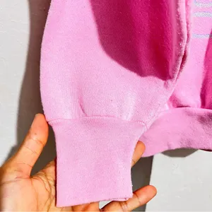 Vintage Fruit of the loom sweatshirt collared pink with dog and cat : Box R: thumbnail 2