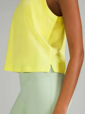 Lululemon Classic-Fit Cotton-Blend‎ Tank Top Electric Lemon thumbnail 6