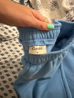 Comfort Colors Varsity Logo Sweatpants. Paris Blue / M thumbnail 2
