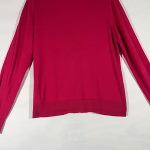 Old Navy V Neck Cardigan Women L Fuchsia Long Sleeve 100%‎ Cotton Button Up thumbnail 2