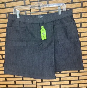 AnyBody black denim skirt size medium thumbnail 1