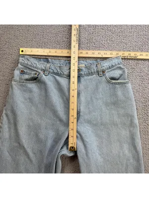 Vintage 90s Levis 550 Relaxed Fit Tapered Leg Jeans USA Made Light Wash Women 33 thumbnail 3
