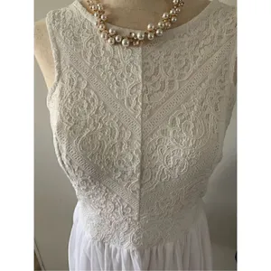 Francesca’s white dress size medium perfect for bachelorette or bridal party thumbnail 2