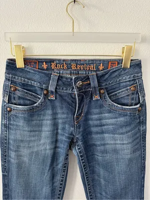 Rock Revival Gwen Boot Cut Dark Wash Jeans 28 thumbnail 3
