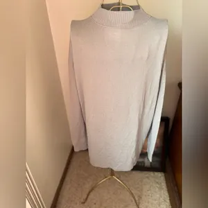 Abercrombie & Fitch Soft A&F Cozy Turtleneck Sweater Large Gray thumbnail 8