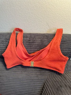 Zyia‎ Textured Coral Scoop Swim Top thumbnail 3