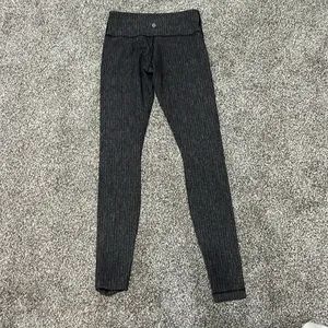 Lululemon Athletica Black Leggings with Wide Waistband thumbnail 2