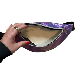 Reflexive™ Designer Fanny Pack Purple 80s Rave thumbnail 4