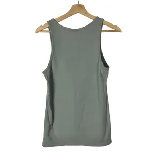ASOS Gray Blue Scoop Neck Fitted Cotton‎ Tank Top S thumbnail 2
