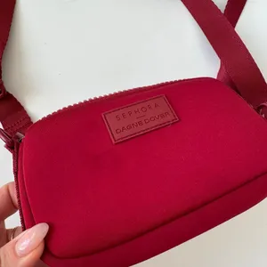DAGNE DOVER x SEPHORA Limited Edition Mara Phone Sling Crossbody Bag Burgundy thumbnail 2