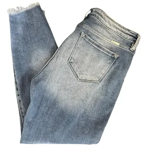KanCan Women’s Size 15 31 Light Blue Wash High Rise Destroyed Ankle Skinny Jeans thumbnail 6