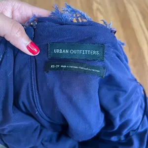 Urban Outfitters Purple feather dress thumbnail 9