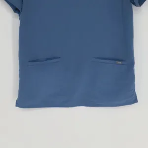 Figs Women's Casma Three-Pocket Scrub Top Size Small Blue V Neck Hospital Office thumbnail 7