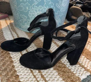 Bleecker and Bond Black Strap Heels Size 7.5 thumbnail 4