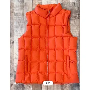 Gap Vintage Down Puffer Zipper Winter Washable Vest‎ Orange Spice MEDIUM Outdoor thumbnail 7