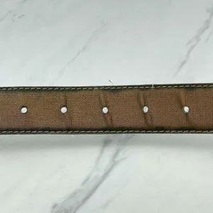 Vintage Ritz Bronze Faux Leather Belt Gold Hardware Small (S) ✨ thumbnail 7