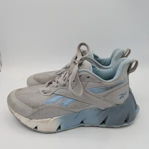 Reebok Zig Dynamica 4 Womens Grey Blue Running Shoes Sneakers US‎ 5.5 FFC0096069 thumbnail 2
