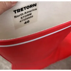 NWT Tretorn Storm Red Rubber Rain Boots Womens Sz 9‎ Waterproof Pull On 47320950 thumbnail 6