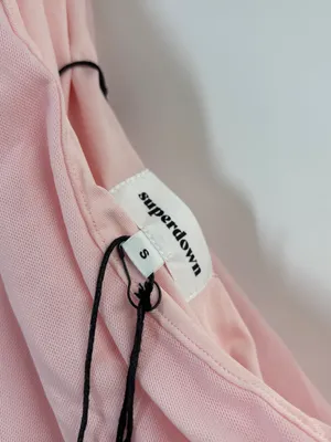 Superdown Juliet Midi Dress in Baby Pink thumbnail 4