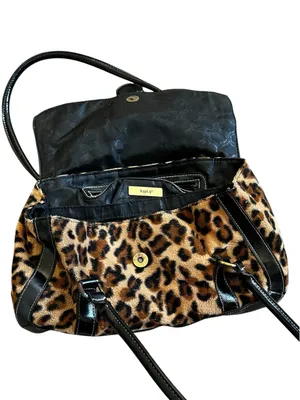 Vintage apt. 9 Animal Print Faux Leather Shoulder Bag Y2K Edgy Coquette thumbnail 6
