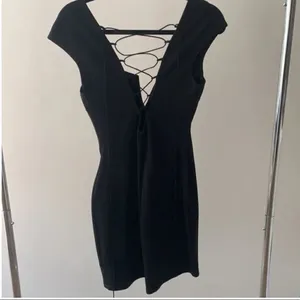 ✨ Black Bodycon Dress with Lace-Up Back✨ thumbnail 3