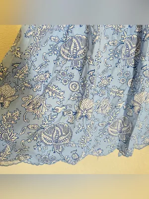 Roller rabbit Women Floral Vines Drop Waist Midi A-Line Dress Blue thumbnail 12