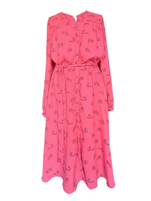 Banana Republic Factory Tiger Print Long Sleeve Button Down Dress Sz 10‎ thumbnail 4
